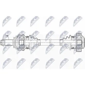 Poloosa kola Hnací hřídel - poloosa NTY NPW-BM-192