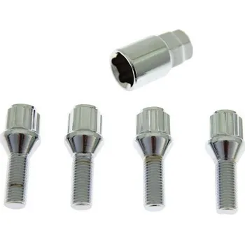 Šroubek na kolo TurboWorks Bezpečnostní šrouby M12x1,5x28mm kužel, klíč 19/21