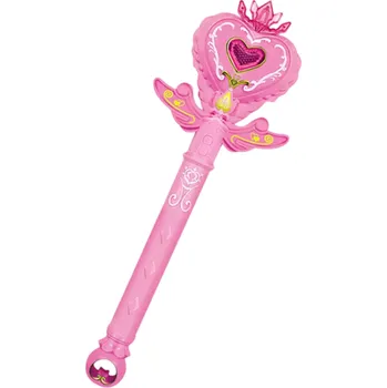 Hračka pro nejmenší Svítící srdíčková vílí hůlka 34 x 14 x 4 cm Princeznovská dětská hůlka se zvukem Hračka pro dívky na AAA baterie bez baterií