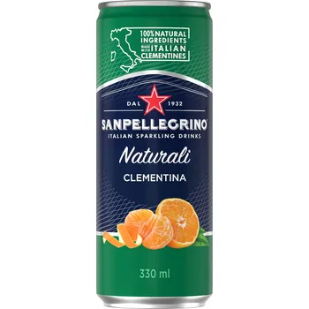 San Pellegrino Clementina 0,33l plech (Kartonové balení : 24 ks)