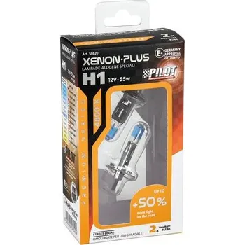 Autožárovka LAMPA Italy Žárovka 12V H1 XENON-PLUS PERFORMANCE +50% 55W 4800K