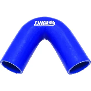 Spojovací materiál motoru Silikonové koleno TurboWorks modrá 135° 25mm