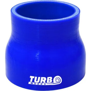 Spojovací materiál motoru Silikovová redukce TurboWorks modrá 70-89mm