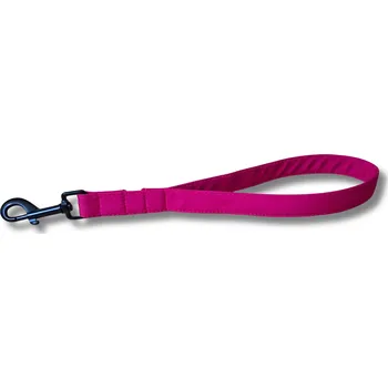 Vodítko pro psa Softshellové poutkové vodítko - couračka - FUCHSIOVÁ, 20 mm, Karabina 81 mm - pro střední plemena - černá