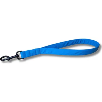 Vodítko pro psa Softshellové poutkové vodítko - couračka - SVĚTLE MODRÁ, 20 mm, Karabina 82 mm - pro střední plemena - pochromováno