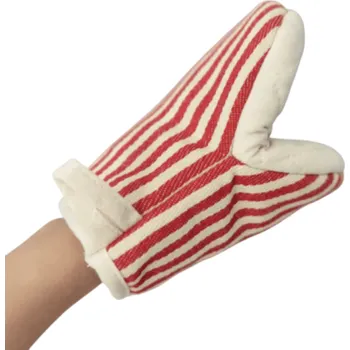 Chňapka Kuchyňská rukavice univerzální velikost Ochranná rukavice do kuchyně na vaření pečení manipulaci s horkým nádobím červená