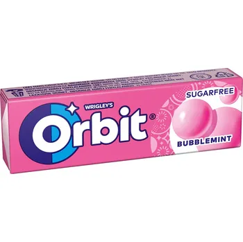 Žvýkačka Orbit BUBBLEMint dražé 14g cena za kartonové balení (Kartonové balení : 30 ks)