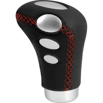 Hlavice řadicí páky LAMPA Italy Řadicí páka Cobra - černá, červený šev