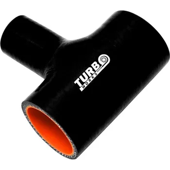 Spojovací materiál motoru Silikonová T spojka TurboWorks Pro černá 70-32mm