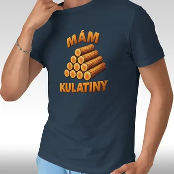 Pánské tričko Mám kulatiny - Pánské vtipné tričko k narozeninám Barva: 02 - Námořní Modrá, Velikost: XXXL