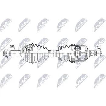 Hnací hřídel - poloosa NTY NPW-MG-008