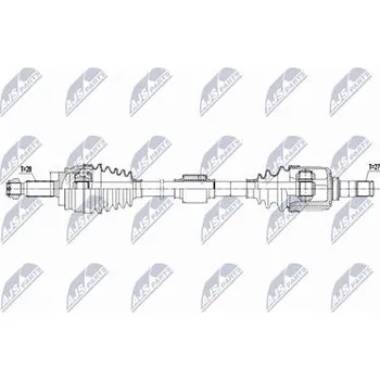 Hnací hřídel - poloosa NTY NPW-MS-088