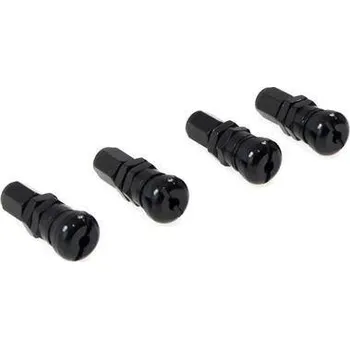 ventilky TurboWorks Bezdušové ventilky na kola, hliník - černé