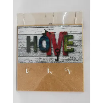 Věšák Věšáček závěsný na klíče - HOME na světlém podkladu