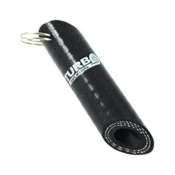 TurboWorks Přívěsek na klíče - silikonová hadička, černý
