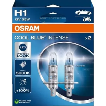 Povinná bezpečnostní výbava OSRAM CoolBlue Intense 12V H1 55W P14,5s CBI Next Gen, sada (2ks)