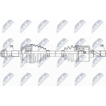 Hnací hřídel - poloosa NTY NPW-FT-065