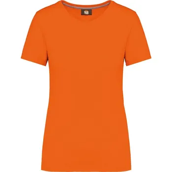 Dámské tričko WK DESIGNED TO WORK WK 307 / Dámské pracovní tričko s krátkým rukávem - oranžová XXL