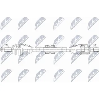Hnací hřídel - poloosa NTY NPW-HY-634