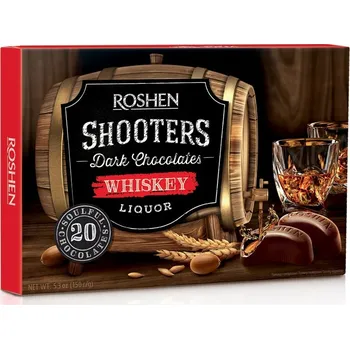 Bonboniéra Roshen Shooters WHISKEY 150g (Kartonové balení : 10 ks)