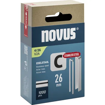 Spona do sešívačky Novus Tools 042-0805 sponky s úzkým hřbetem Typ 4 1000 ks Rozměry (d x š) 26 mm x 6.1 mm