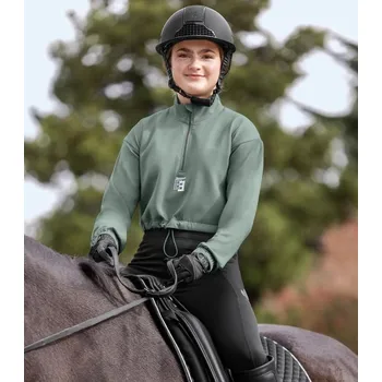 Jezdecká mikina Waldhausen Funkční stylová mikina Amelie - JUNIOR Barva: stříbrná modrá, Velikost: 158/164