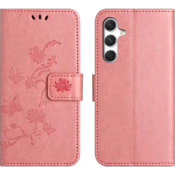 Pouzdro na mobilní telefon Flower knížkové pouzdro na Samsung Galaxy A57 5G - růžové