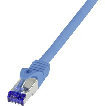 Datový kabel LogiLink C6A066S RJ45 USB kabel CAT 6A S/FTP 3.00 m modrá 1 ks