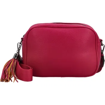Kabelka Trendy dámská koženková crossbody kabelka Wicawa, fuchsiová