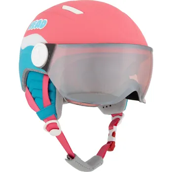 Dětská lyžařská helma HEAD Maja Visor pink/blue/silver red