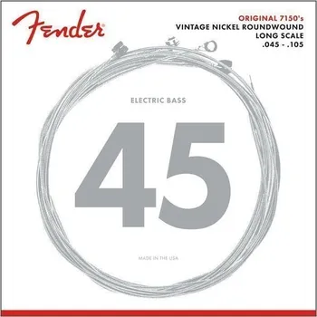 Struna pro kytaru a smyčcový nástroj Fender Original 7150 Bass Strings .45-.105 Struny pro baskytaru (Jako nové)