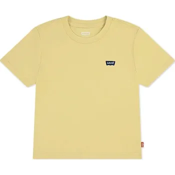 Chlapecké tričko Dětské bavlněné tričko Levi's LVB BATWING CHEST HIT 8EA100 žlutá 11X, vel. 104