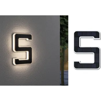 Stojací lampa Paulmann 79846 4000870798461 solární osvětlení čísla domu Energetická třída (EEK2021): A (A - G) 0.20 W teplá bílá černá