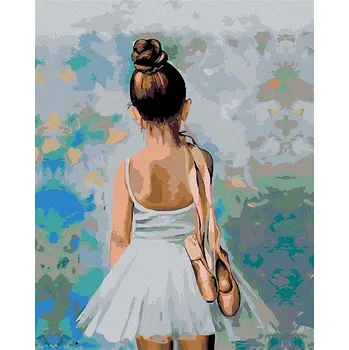 Diamantové malování Diamondi - MALÁ BALETKA, 40x50 cm, vypnuté plátno na rám
