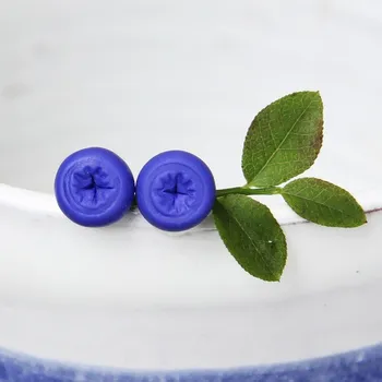 Náušnice CircusMind Náušnice dámské fialové Borůvky S3368