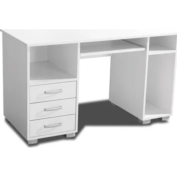 Psací stůl Stůl počítačový bílý ANA PC 3F