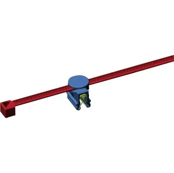 Stahovací páska HellermannTyton 156-01601 CBTO50R-PA66-BK-D1 stahovací pásky 200 mm 4.60 mm černá s otočným držákem 1 ks