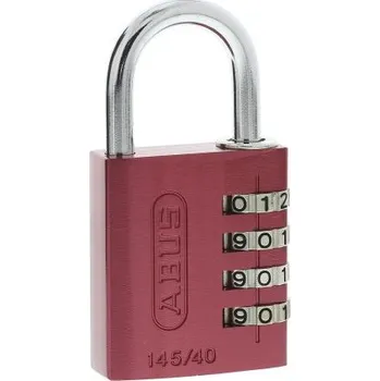 Visací zámek Bezpečnostní visací zámek, Hliník, ocel Vnitřní, venkovní 6mm třmen, Červená