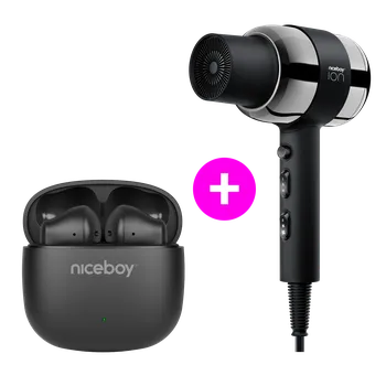 Fén Niceboy Akční set Beans 4 + AirSonic Pro Black