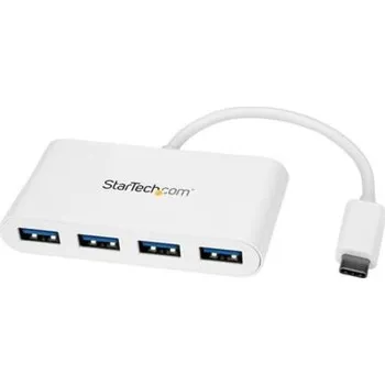 USB hub Rozbočovač USB HB30C4ABW, standard: USB 3.0, počet portů USB: 4 Sběrnice USB, typ USB: USB A, USB C StarTech.com