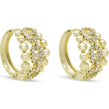 Náušnice DUBAI 3921 Luxusní zlaté kruhy Ellami