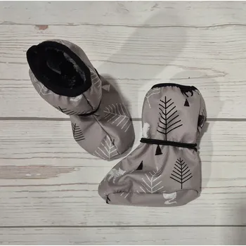 Capáčky Yháček Botičky Yháček, softshell s beránkem, Lesní zvěř na šedé Velikost:: S