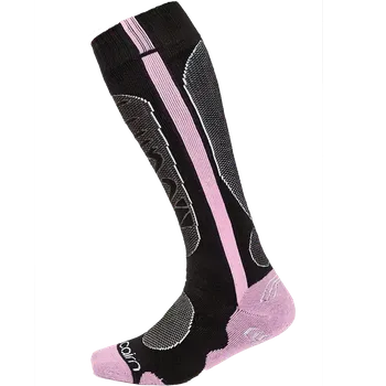 Pánské ponožky Cairn Spirit unisex lyžařské ponožky, Black Powder Pink 43-46