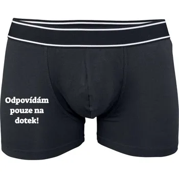 Boxerky Boxerky Kariban s potiskem Pouze dotek! pánské