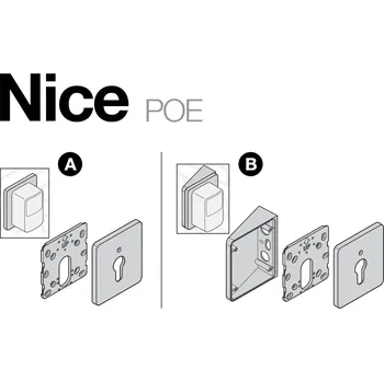 POE - konzola pro uchycení fotobuněk, klávesnic a čteček karet