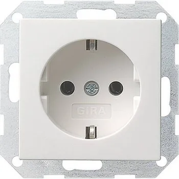 GIRA vestavný zásuvka s ochranným kontaktem Systém 55, Stamdard 55, E2, Event, Event čistý, Event průhledný, Esprit, ClassiX bílá (lesklá) 018803 1 ks
