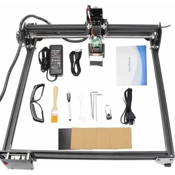 Laser na řezání ZONEWAY ZW50 - 10W laserový řezací gravírovací stroj 10W (10 000mW) modul, 50x40cm