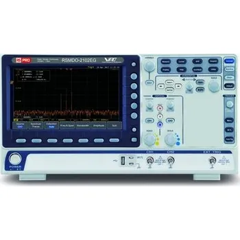 Osciloskop Osciloskop stolní 100MHz, typ displeje: TFT LCD, WVGA CAN, IIC, LIN, RJ45, SPI, UART, USB 2 analogové kanály RS PRO