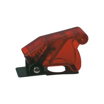 vypínač Přepínač páčkový ochran.kryt - transp. červená