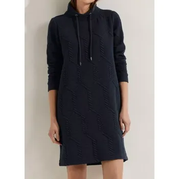 Dámské šaty Cecil modré šaty (Pohodlné mikinové šaty značky Cecil)
